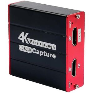 Kikidex (As show, One size) USB3.0 4K Video Capture Card, 1080P 60FPS HD Game Capture De Kikidex (As show, One size) USB3.0 4K Video Capture Card, 1080P 60FPS HD Game Capture De