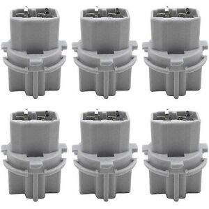 Kikidex (As show, One size) 6Pcs Car T20 Socket Brake Tail Lamp Rear Light Socket Holder Kikidex (As show, One size) 6Pcs Car T20 Socket Brake Tail Lamp Rear Light Socket Holder