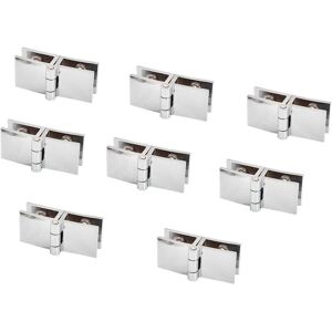 Kikidex (As show, One size) Furniture Hinge,8 Pack Glass Door Hinges, 5mm to 8mm, Rectan Kikidex (As show, One size) Furniture Hinge,8 Pack Glass Door Hinges, 5mm to 8mm, Rectan