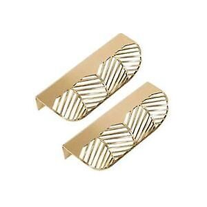 Kikidex (As show, One size) Promotion Leaf Shape Drawer Handle Brass Furniture Door Pull Kikidex (As show, One size) Promotion Leaf Shape Drawer Handle Brass Furniture Door Pull