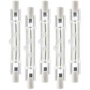 Kikidex (As show, One size) 5 Pack R7S 118mm 300W 230V,R7S Halogen Linear Light Bulb, Di Kikidex (As show, One size) 5 Pack R7S 118mm 300W 230V,R7S Halogen Linear Light Bulb, Di