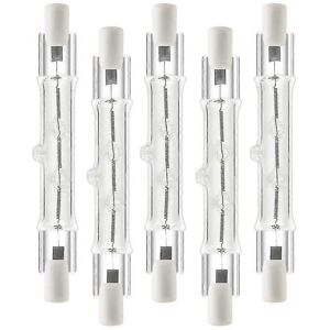 Kikidex (As show, One size) 5 Pack R7s 118mm 300w 230v,r7s Halogen Linear Light Bulb, Di Kikidex (As show, One size) 5 Pack R7s 118mm 300w 230v,r7s Halogen Linear Light Bulb, Di