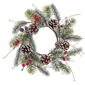 Kikidex (As show, One size) Advent wreathe Red Green White/Green Plastic Pineapples 30 x Kikidex (As show, One size) Advent wreathe Red Green White/Green Plastic Pineapples 30 x