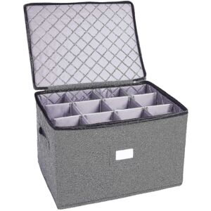 Kikidex (As show, One size) Wine Glass Storage Holds 12 Wine Glasses Or Wine Foldable St Kikidex (As show, One size) Wine Glass Storage Holds 12 Wine Glasses Or Wine Foldable St