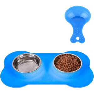 Kikidex (As show, One size) Pet Dog Bowls 2 Stainless Steel Dog Bowl with No Spill Non-S Kikidex (As show, One size) Pet Dog Bowls 2 Stainless Steel Dog Bowl with No Spill Non-S