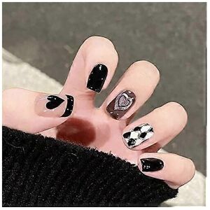 Kikidex (As show, One size) Wedity 24Pcs Christmas Tree Love Short Fake Nails Pearl Flow Kikidex (As show, One size) Wedity 24Pcs Christmas Tree Love Short Fake Nails Pearl Flow