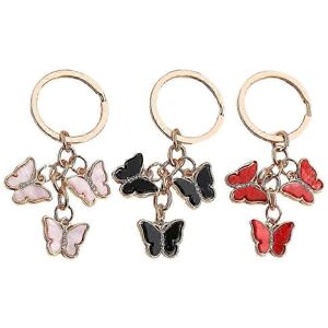 Unbranded Butterfly Keychain Set of 3, Car Backpack Handbag Hanging Decoration Unbranded Butterfly Keychain Set of 3, Car Backpack Handbag Hanging Decoration