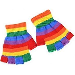 Kikidex (As show, One size) Kids Arm Warmers Gloves Girls Arm Gloves Striped And Rainbow Kikidex (As show, One size) Kids Arm Warmers Gloves Girls Arm Gloves Striped And Rainbow