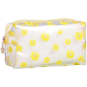 Kikidex (As show, One size) Clear Daisy Makeup Bags Flower Cosmetic Bag Travel Wash Bag Kikidex (As show, One size) Clear Daisy Makeup Bags Flower Cosmetic Bag Travel Wash Bag