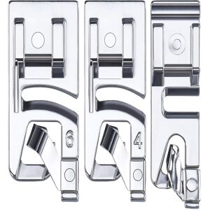 Kikidex (As show, One size) 3pcs Narrow Rolled Hem Sewing Machine Presser Foot Set Suita Kikidex (As show, One size) 3pcs Narrow Rolled Hem Sewing Machine Presser Foot Set Suita