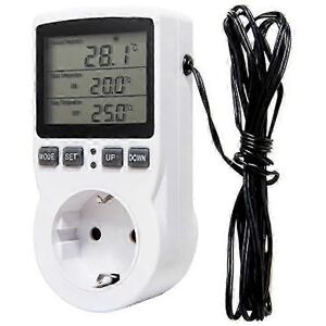 Kikidex (As show, One size) Digital Temperature Controller Power Socket Outlet EU Plug T Kikidex (As show, One size) Digital Temperature Controller Power Socket Outlet EU Plug T