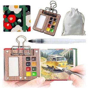 Unbranded Travel paint palette, mini watercolor paint set, portable paint palette for trav Unbranded Travel paint palette, mini watercolor paint set, portable paint palette for trav