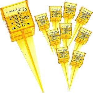 Unbranded Pack of 10 Rain Gauges for Sprinklers, Outdoor Rain Gauges, Transparent, Reusabl Unbranded Pack of 10 Rain Gauges for Sprinklers, Outdoor Rain Gauges, Transparent, Reusabl