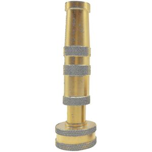 Unbranded x 4-inch solid brass adjustable garden nozzle for twisted garden hose Unbranded x 4-inch solid brass adjustable garden nozzle for twisted garden hose