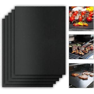 Unbranded Grill mats - set of 5 non-stick - extra thick - reusable - high-quality grill ma Unbranded Grill mats - set of 5 non-stick - extra thick - reusable - high-quality grill ma