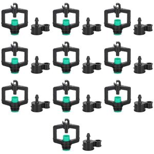 Unbranded Pack of 10 stable 4mm plastic drip irrigation nozzles with accessories for garde Unbranded Pack of 10 stable 4mm plastic drip irrigation nozzles with accessories for garde