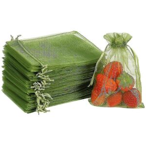 Unbranded Pack of 100 protective fruit bags, 20 x 30 cm, green drawstring nets, for fruit Unbranded Pack of 100 protective fruit bags, 20 x 30 cm, green drawstring nets, for fruit