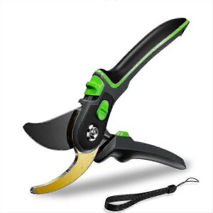 Unbranded Garden pruner with straight blades made of Japanese steel and Teflon, premium ti Unbranded Garden pruner with straight blades made of Japanese steel and Teflon, premium ti