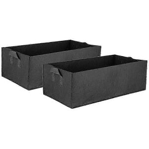 Unbranded Set of 2 square planting bags for strawberries, root control bag, nursery bag fo Unbranded Set of 2 square planting bags for strawberries, root control bag, nursery bag fo