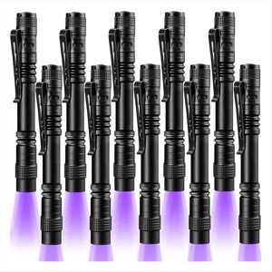 Unbranded 10 Pack UV Black Light Flashlight Mini 395nm Pen with Clip LED Handheld Blacklig Unbranded 10 Pack UV Black Light Flashlight Mini 395nm Pen with Clip LED Handheld Blacklig