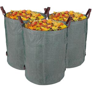 Unbranded Garden Bags Set of 3 272L, Foldable Reusable, UV Resistant Grass Leaf Collection Unbranded Garden Bags Set of 3 272L, Foldable Reusable, UV Resistant Grass Leaf Collection