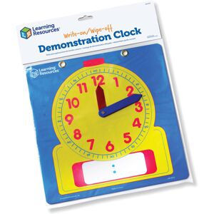 LEARNING RESOURCES LER0573 WRITE-ON/WIPE-OFF CLOCK DEMONSTRA.-12 SQUARE LEARNING RESOURCES LER0573 WRITE-ON/WIPE-OFF CLOCK DEMONSTRA.-12 SQUARE