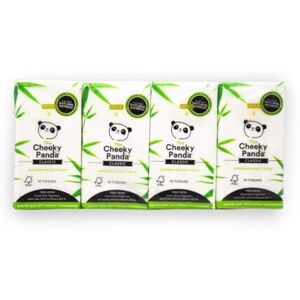 The Cheeky Panda ? Bamboo Pocket Tissues Bulk Box of 96 Packs (10 Tissues per The Cheeky Panda ? Bamboo Pocket Tissues Bulk Box of 96 Packs (10 Tissues per