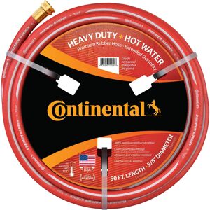 Continental ContiTech Red Hot Water Heavy Duty Garden Hose, 5/8" ID x 50 Feet Le Continental ContiTech Red Hot Water Heavy Duty Garden Hose, 5/8" ID x 50 Feet Le