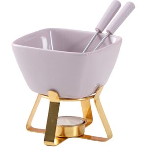 Unbranded (purpleGold) Stylish Cheese Fondue Cup Set For Two Ceramic And Sturdy Includes 2 Unbranded (purpleGold) Stylish Cheese Fondue Cup Set For Two Ceramic And Sturdy Includes 2