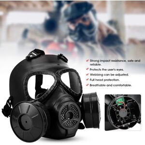 Unbranded Full Face Gas Mask – Military CS Protective Helmet, Green/Black Unbranded Full Face Gas Mask – Military CS Protective Helmet, Green/Black
