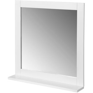 SoBuy White Wall Mounted Bathroom Mirror with Shelf SoBuy White Wall Mounted Bathroom Mirror with Shelf