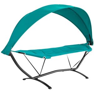 SoBuy Blue Outdoor Hammock Swing Chair with Sun Shade SoBuy Blue Outdoor Hammock Swing Chair with Sun Shade