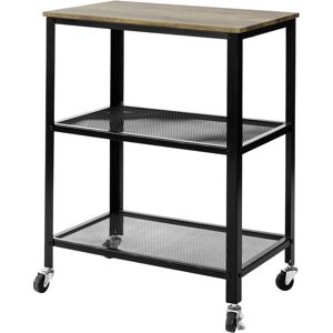 SoBuy Modern Industrial 3-Tier Kitchen Trolley on Wheels SoBuy Modern Industrial 3-Tier Kitchen Trolley on Wheels