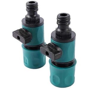 Unbranded Set of 2 quick-connect fittings for garden hose with 16 mm valve Unbranded Set of 2 quick-connect fittings for garden hose with 16 mm valve