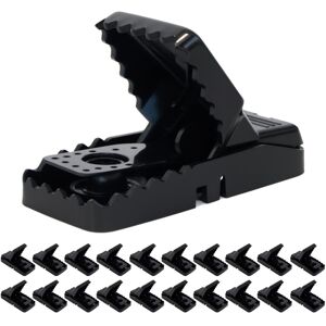 Oypla 20x Heavy Duty Reusable Instant Kill Plastic Mouse Snap Traps Oypla 20x Heavy Duty Reusable Instant Kill Plastic Mouse Snap Traps