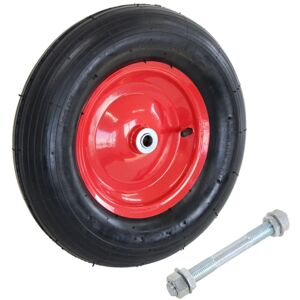 Oypla 16" 4.00-8 Steel Rim Wheelbarrow Replacement Pneumatic Tyre Wheel Includin Oypla 16" 4.00-8 Steel Rim Wheelbarrow Replacement Pneumatic Tyre Wheel Includin