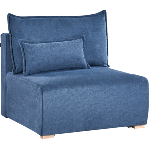 Beliani 1-Seat Section NERBO Fabric Blue Beliani 1-Seat Section NERBO Fabric Blue
