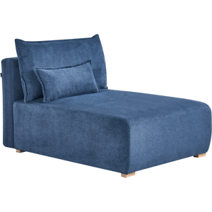 Beliani Chaise Longue NERBO Fabric Blue Beliani Chaise Longue NERBO Fabric Blue