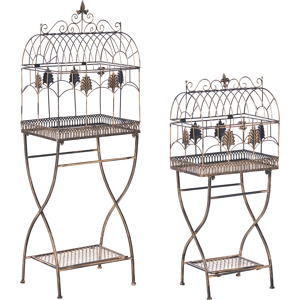 Beliani Set of 2 Shelving Units SICILY Metal 43/37 cm 30/27 cm Black Beliani Set of 2 Shelving Units SICILY Metal 43/37 cm 30/27 cm Black