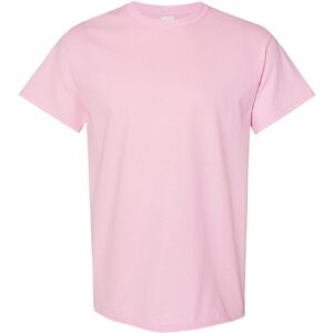 (S, Light Pink) Gildan Mens Heavy Cotton Short Sleeve T-Shirt (S, Light Pink) Gildan Mens Heavy Cotton Short Sleeve T-Shirt