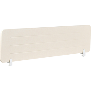 Beliani Desk Screen 160 x 40 cm Light Beige ZIGGY Beliani Desk Screen 160 x 40 cm Light Beige ZIGGY