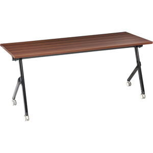 Beliani Foldable Office Desk BENDI Dark Brown 180 cm 60 cm Beliani Foldable Office Desk BENDI Dark Brown 180 cm 60 cm