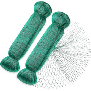 Unbranded Bird netting, 2 pieces 4 x 10 m, green garden netting, 15 mm mesh Unbranded Bird netting, 2 pieces 4 x 10 m, green garden netting, 15 mm mesh