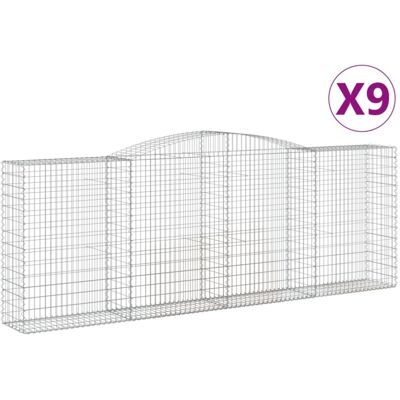 vidaXL Arched Gabion Basket - Garden Decorative Sound Barriers vidaXL Arched Gabion Basket - Garden Decorative Sound Barriers