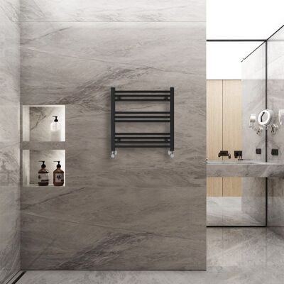 Warmehaus - Straight - 600x600mm - Black - Heated Towel Rail Warmehaus - Straight - 600x600mm - Black - Heated Towel Rail
