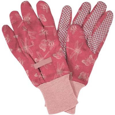 Westland Kent & Stowe Cotton Gloves Ladies Medium Pink Westland Kent & Stowe Cotton Gloves Ladies Medium Pink