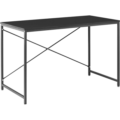 Beliani Home Office Desk ANDASTE Black 120 cm 60 cm Beliani Home Office Desk ANDASTE Black 120 cm 60 cm