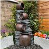 Tranquility Water Features (Solar, Solar Water Feature) 4 Pouring Jugs on Rock Water Feature