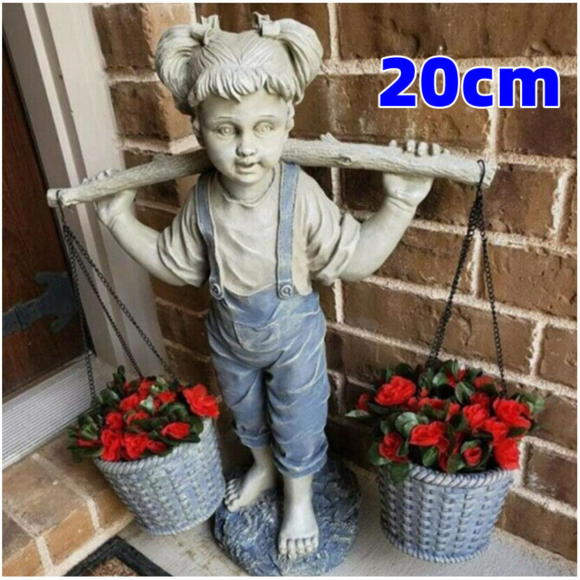 SRJ STAR Garden Statues Outdoor Statues Garden Decor Little Girl Garden Statue