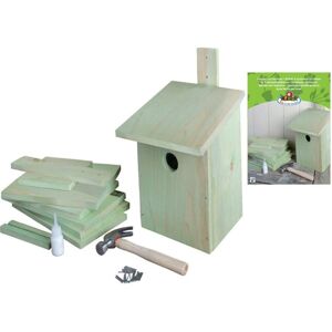 VidaXL Esschert Design DIY Bird Nesting Rest Box House Pinewood 21.3x17x23.3 cm KG52 VidaXL Esschert Design DIY Bird Nesting Rest Box House Pinewood 21.3x17x23.3 cm KG52